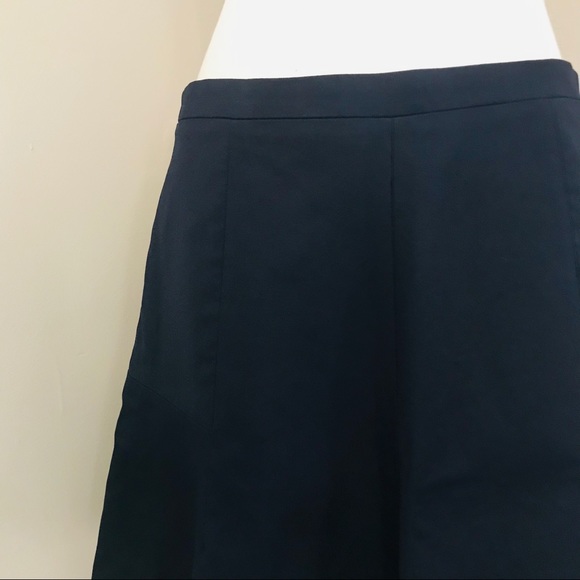 J Crew Navy Fluted Skirt - Picture 4 of 8